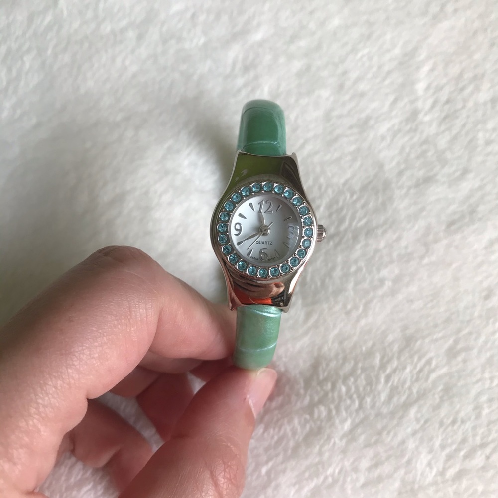 Japan Movt Seafoam Green Quartz Watch